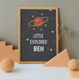 Kinderposter mit individuellem Namen für das Kinde Poster