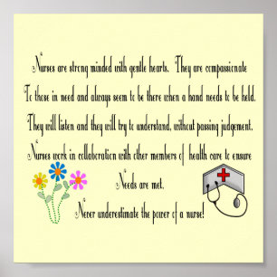 Kinderposter "Power einer Krankenschwester!" Poster