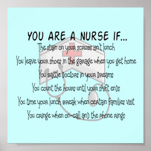 Kinderposter "You are a Nurse if" Poster