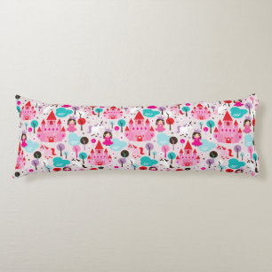 Kinderprinzessinschloss und -Einhorn Seitenschläferkissen