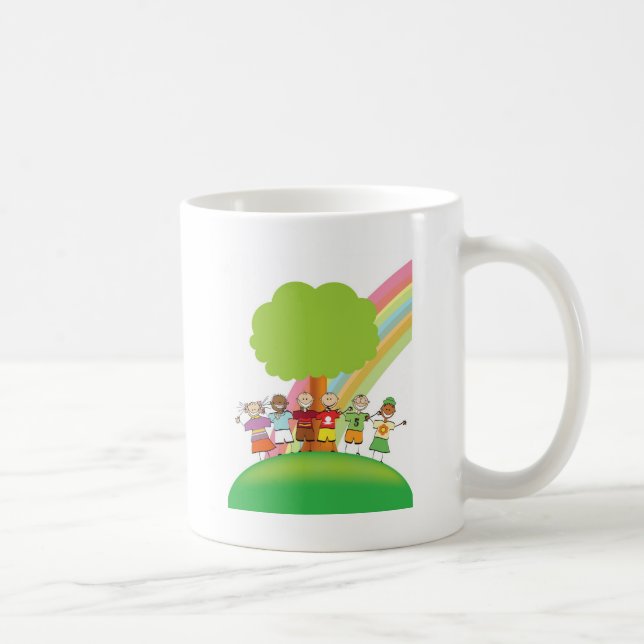 Kinderregenbogen Kaffeetasse (Rechts)