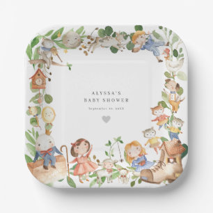 Kinderreim-Baby-Party-Papierteller Pappteller
