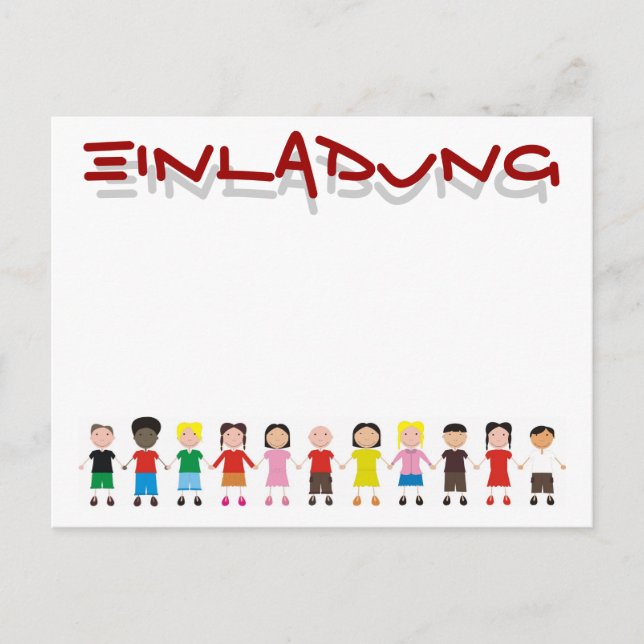 Kinderrolle Postkarte (Vorderseite)
