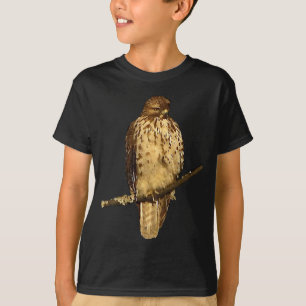 Kinderrot angebundener Falke T-Shirt