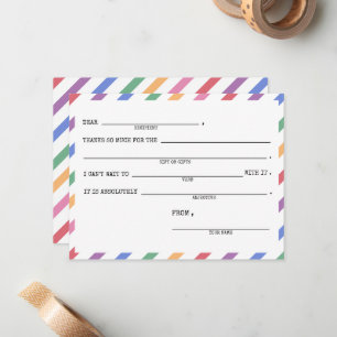 Kinderrücklauf Danke Karten - Set von 10