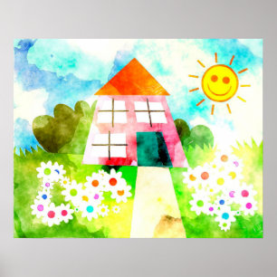 Kinders-Malen Poster