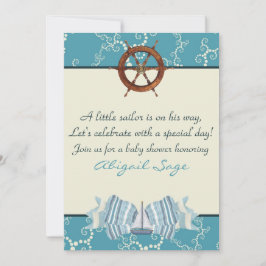 Kinderschiff Kinderdusche für Jungen Einladung