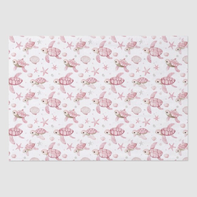 Kinderschildkröten und Babys Seidenpapier (Vorderseite)