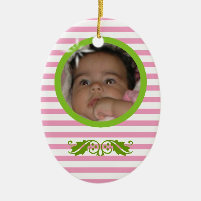 Kinderschmuck für die erste Weihnachtszeit - Keram Keramik Ornament (Vorne)