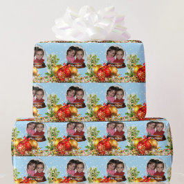 Kinderschnee-Globe-Weihnachtsgeschenk für FOTOS Geschenkpapier