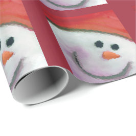 Kinderschnee-Mann-Weihnachtsverpackung Geschenkpapier