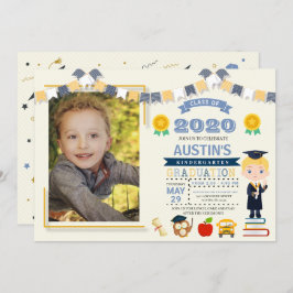 Kinderschule Abschluss Foto Einladung