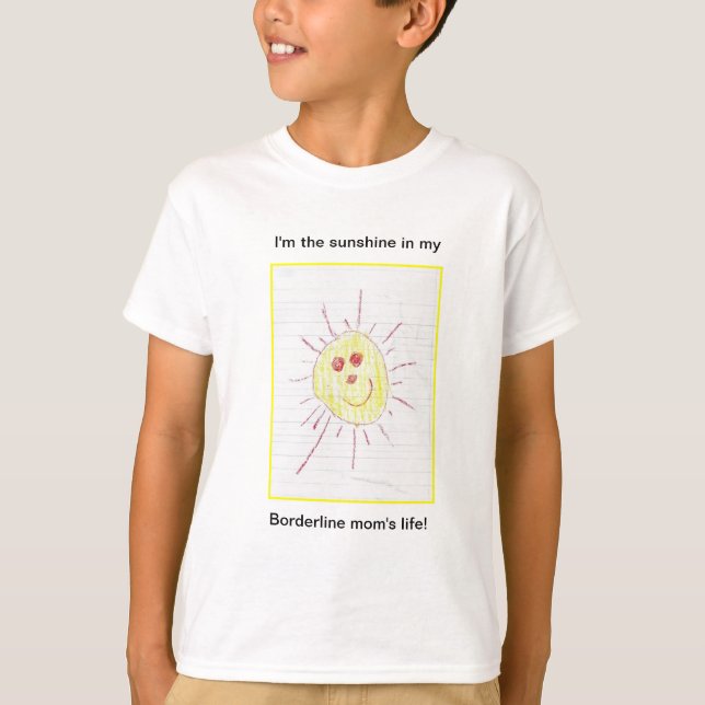 Kindersonnenschein-Bild-T - Shirt (Vorderseite)