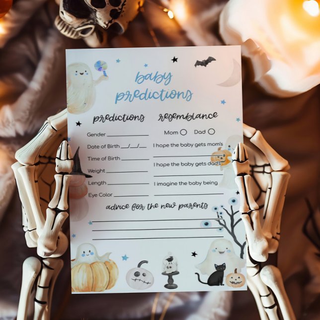 Kinderspiel Halloween Baby Shower Baby Predictions (A Little Boo Baby Shower Baby Predictions Game)
