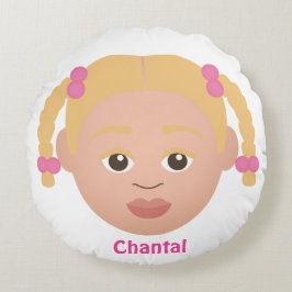 Kinderspiel #NaturalHair Personalisiert Rundes Kissen