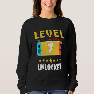 Kinderspiel Stufe 7 Entsperrtes Videospiel 7. Gebu Sweatshirt
