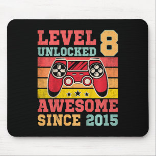 Kinderspiel Stufe 8 Entsperrtes Vintages Videospie Mousepad