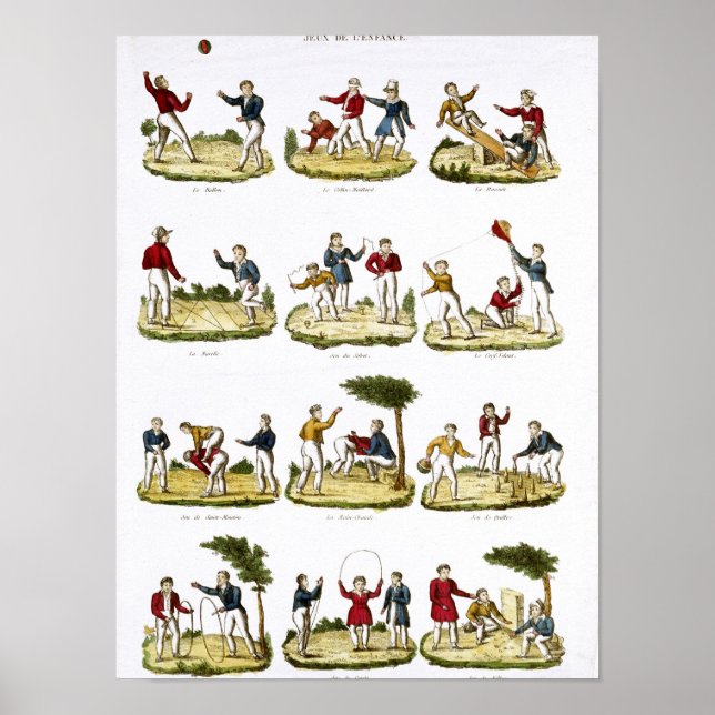 Kinderspiele, 1810 poster (Vorne)