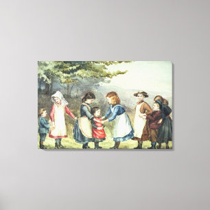 Kinderspiele, c.1880 (ohne Papier) Leinwanddruck