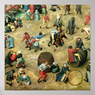 Kinderspiele: Details der untersten Poster