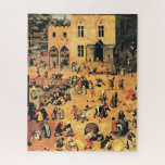 Kinderspiele, Kunstmalerei, Puzzle<br><div class="desc">Kinderspiel,  berühmtes Gemälde von Pieter Bruegel dem Ältesten,  1560.</div>