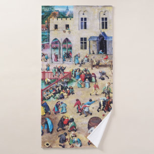 Kinderspiele, Pieter Bruegel Badehandtuch