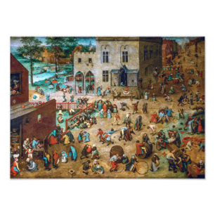 Kinderspiele   Pieter Bruegel der Ältere   Fotodruck