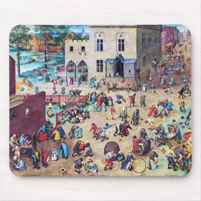 Kinderspiele, Pieter Bruegel Mousepad (Vorne)