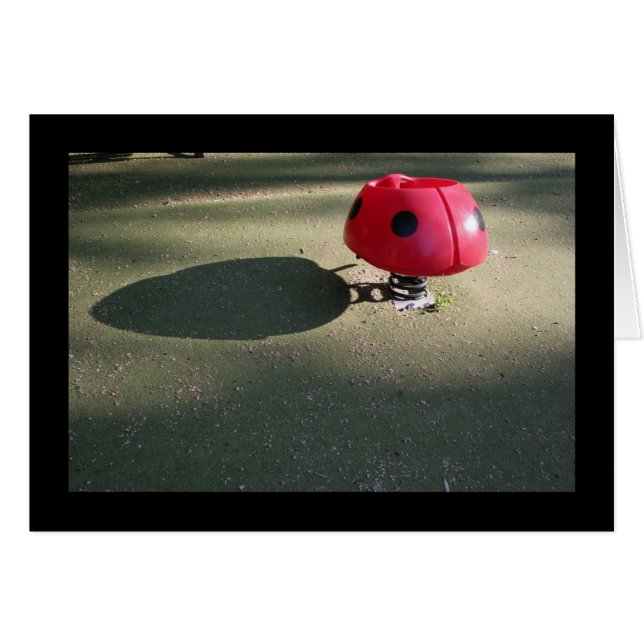 Kinderspielplatz 30 Ladybug Rocking Card (Vorderseite (Horizontal))