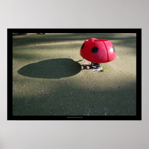 Kinderspielplatz 30 Ladybug rocking Poster