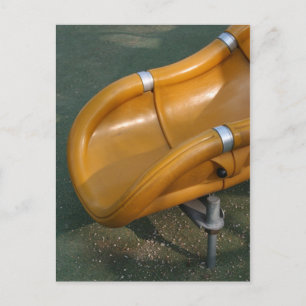 Kinderspielplatz 32 Gelbe Postkarte