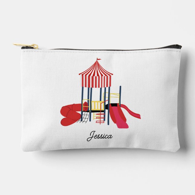 Kinderspielplatz Individuelle Name School Zubehörtasche (Vorderseite)