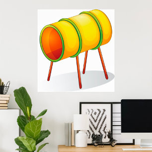 Kinderspielplatz Tunnel Tube Kids Aktivitäten Poster