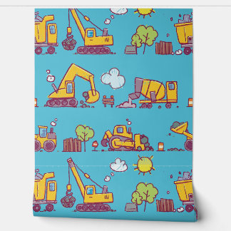 Kinderspielplatz und -fahrzeuge tapete