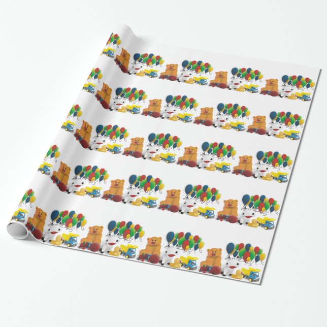 Kinderspielzeug Geschenkpapier (Ungerollt)