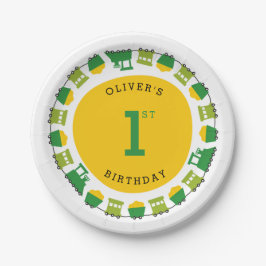 Kinderspielzeug Green Choo Züge Kinderparty Pappteller