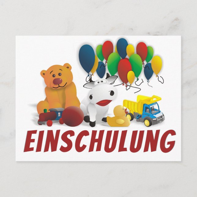 Kinderspielzeug Postkarte (Vorderseite)