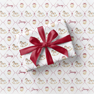 Kinderspielzeug-Verpackungspapier Schaukelpferd Ge Geschenkpapier