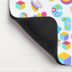 Kinderspielzeugmuster mit Teddybär Mousepad