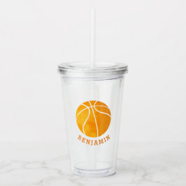Kindersport-Basketball-athletische personalisierte Acryltrinkbecher