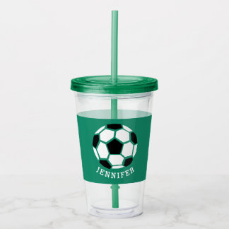 Kindersport-Fußball-athletisches personalisiertes Acryltrinkbecher