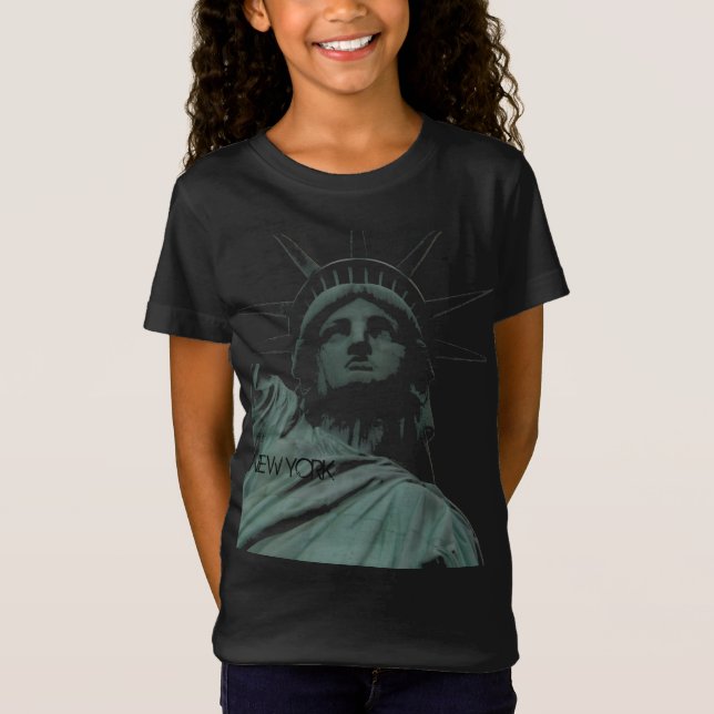 Kinderstatue of Liberty T - Shirt NY Shirt Souveni (Vorderseite)