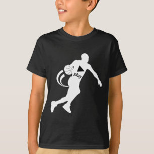KINDERstoß-SPIEL-BASKETBALL-T - SHIRT