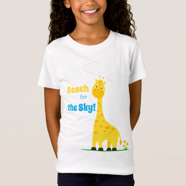 Kindert-Shirt mit einer süßen Giraffe T-Shirt (Vorderseite)