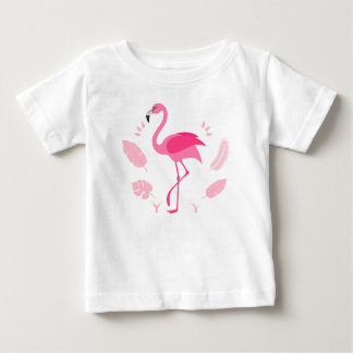 Kindert-Shirt mit rosa Flamingo Baby T-shirt