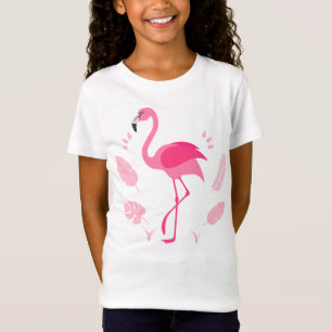 Kindert-Shirt mit rosa Flamingo T-Shirt