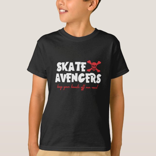 KINDERT-Shirt - Skate-Rächer - Dunkelheit T-Shirt (Vorderseite)