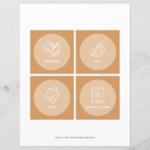 Kindertageskarte Visuelles Schema 2