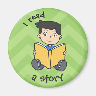 Kindertagesroutine - Junge Magnet