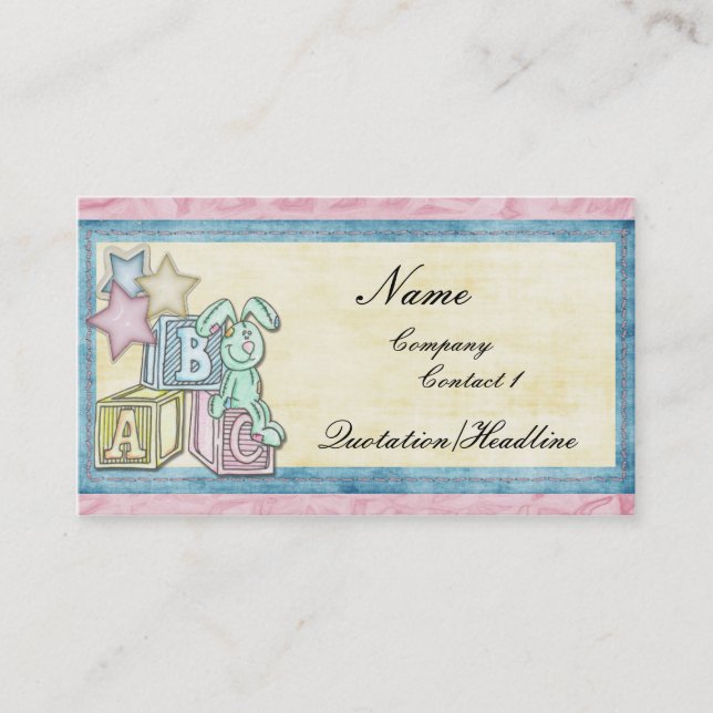 Kindertagesstätten-Visitenkarte Visitenkarte (Vorderseite)